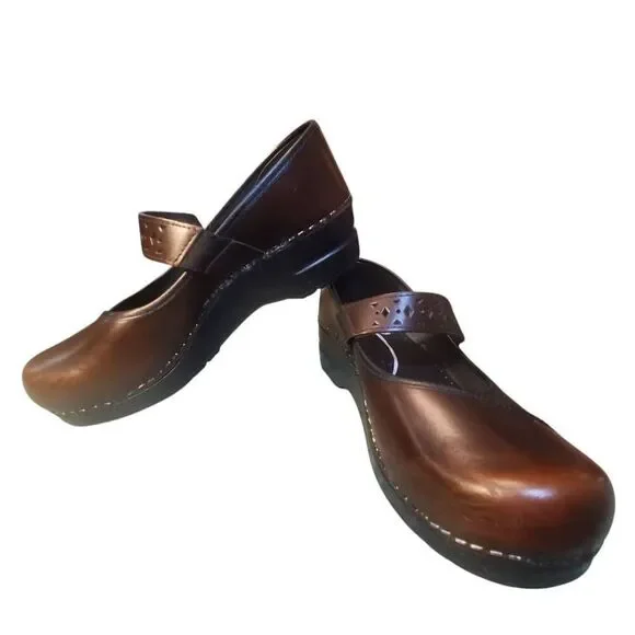 Sanita Women's Alyssa Mary Jane Original Danish Clogs Shoes Size 39, US 8 - Picture 2 of 13